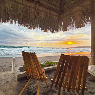 villa frente al mar en El Salvador con vista al océano